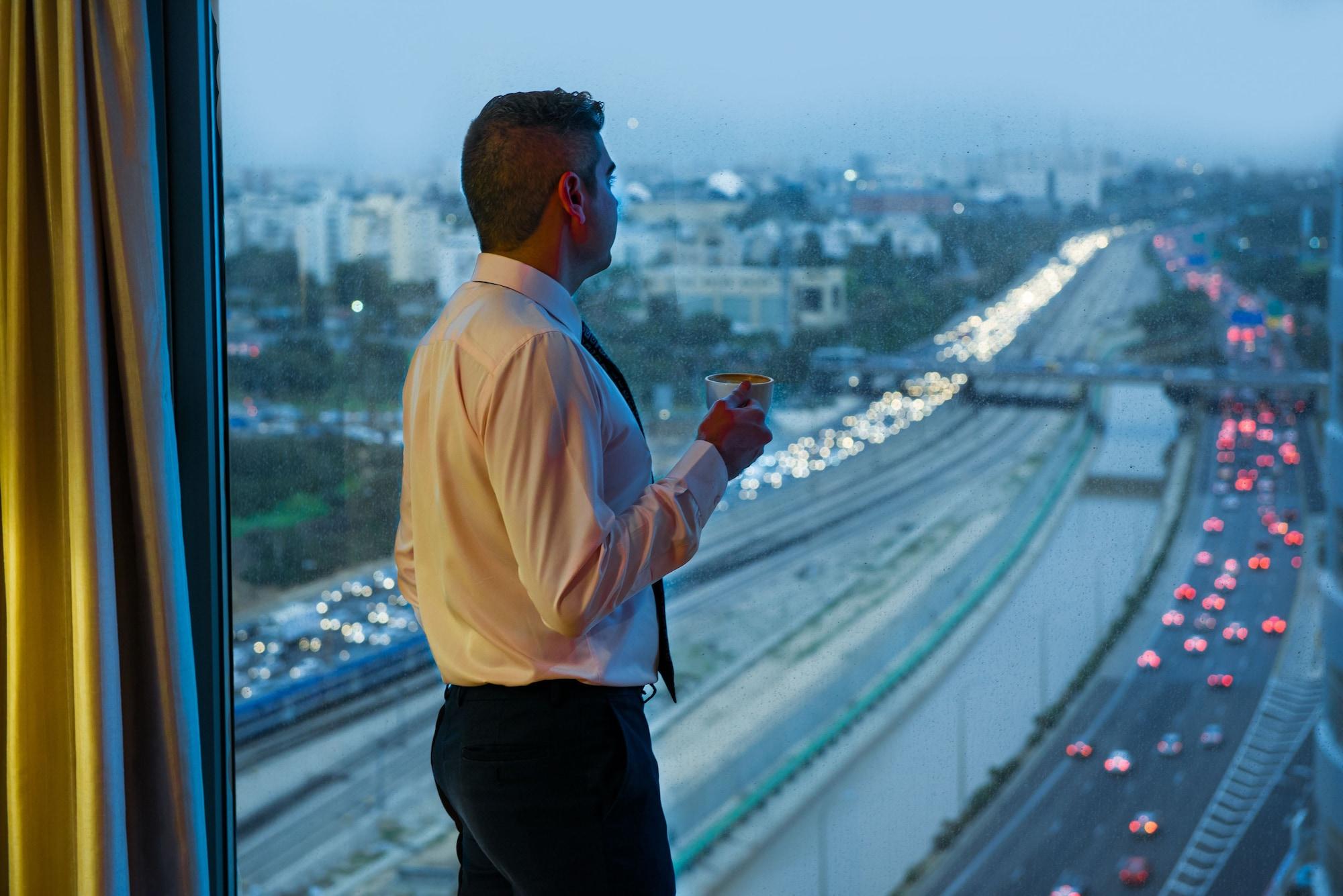 Leonardo City Tower Hotel Tel Aviv Giv'atayim Екстериор снимка View from the 30th floor